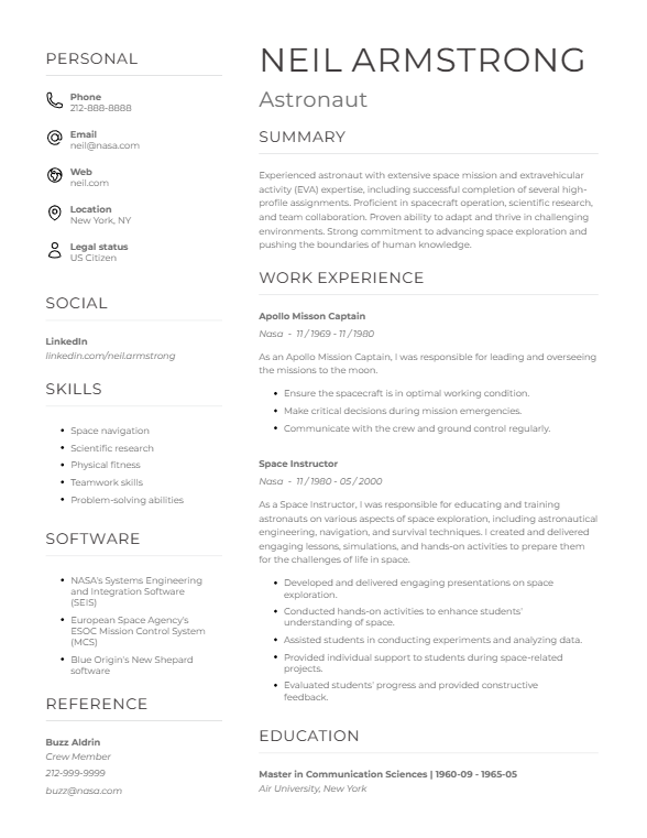 Breeze Resume Template