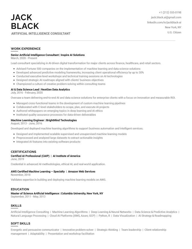 Jupiter Resume Template