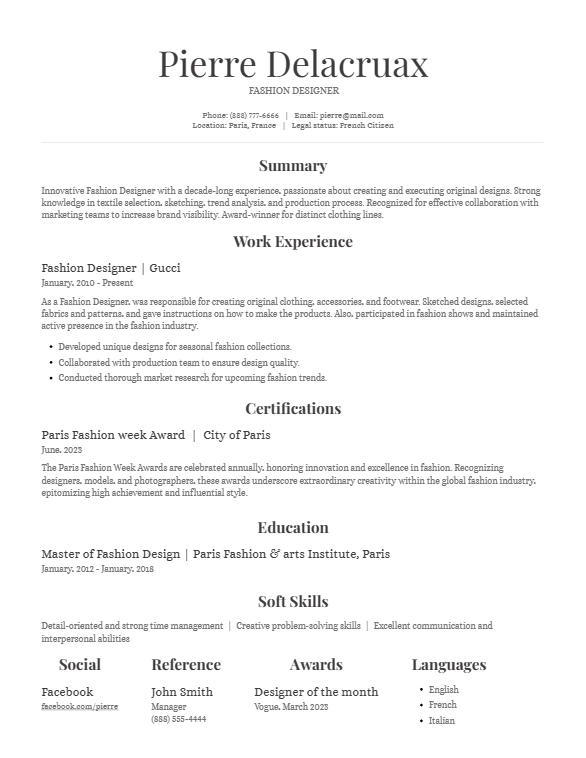 Nebula Resume Template